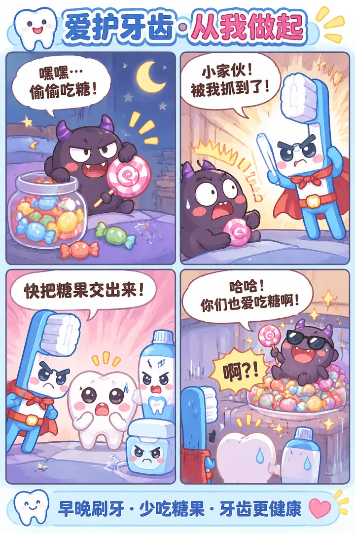 牙刷超人出击！
